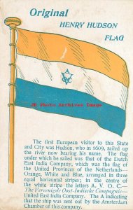 Advertising Postcard, Hoffman-Corr Flag Manufacturer, Henry Hudson Flag