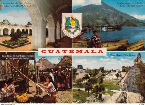 GUATEMALA, PU-1977; Various Views, San Carlos University, San Pedro Volcano, ...