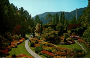 Canada Vancouver The Butchart Gardens The Sunken Garden 1974