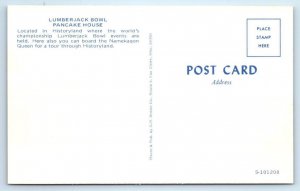 HAYWARD, WI Wisconsin ~ Roadside LUMBERJACK BOWL Pancake House c1960s Postcard