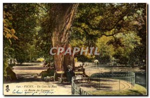 Vichy Old Postcard A corner of the park