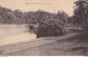 PLAINFIELD, New Jersey, 1946, Cedar Brook Park Lake