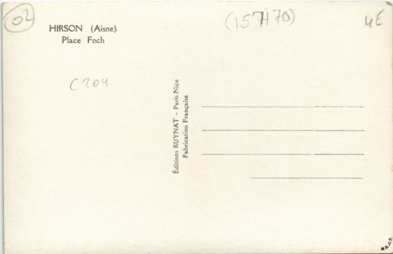 CPA HIRSON Place foch (157170)