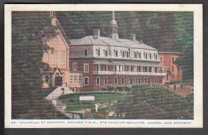 Ste Anne De Beaupre Chapel Convent Quebec Postcard BIN RLV