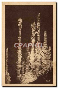 Old Postcard Cave Caves L & # 39Aven Armand In the virgin forest The cypress