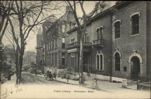 Worcester MA Library c1905 Postcard