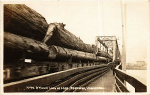 PC CPA US, WASHINGTON, ABERDEEN, TRAIN, VINTAGE REAL PHOTO POSTCARD (b6404)