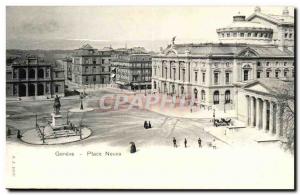 Switzerland - Geneva - Geneva - Place Neuve Old Postcard