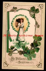 St Patrick's Day, Winsch 1913, Booklet, Schmucker, Woman with Basket, Red Bay