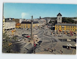 Postcard View of the market place, Trondheim, Norway