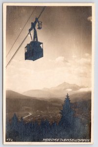 Innsbruck Austria Nordkettenseilbahn~North Chain Mountains Skiing Cable Car RPPC