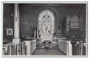 1910 Interior Heliga Trefaldighet Church Wilmington Delaware DE Vintage Postcard