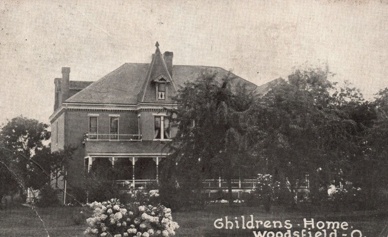 Vintage Postcard 1909 Children's Home Woodsfield Ohio Olmstead Bros. Pub