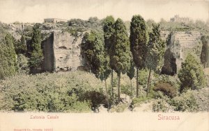 Latomia Casale Siracusa Sicily Italy~1900s Tinted Photo Postcard
