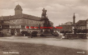 Czech Republic, Lazne Podebrady, RPPC, Statue ,Photo No 5810/20