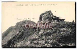 Postcard Old Cantal Puy Mary near the road in no Peyrol summit of Puy Mary Ch...