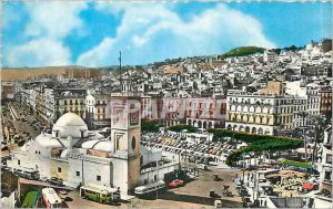 Postcard Modern Algiers El Djezair Government Square
