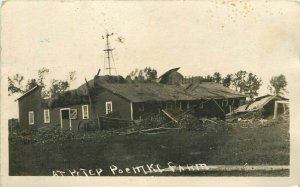 C-1910 Kansas City Peter Poem Farm Tornado Damage RPPC Missori Postcard 21-782