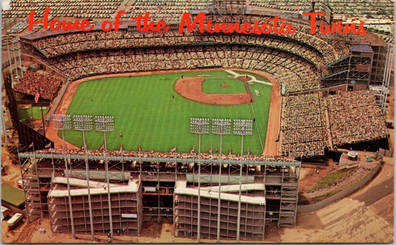 Home of Minnesota Twins Bloomington MN Metropolitan Stadium c1970 Postcard F74