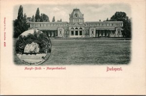 Hungary Budapest Margit Furdo Margarethenbad Vintage Postcard C095