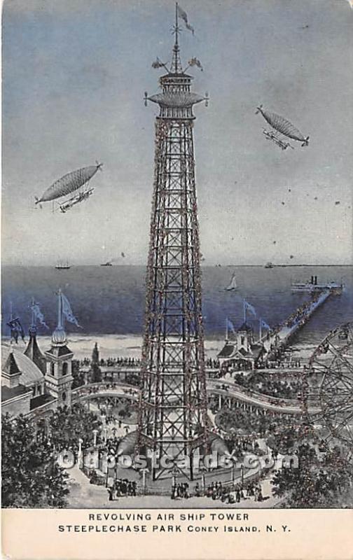 Revolving Air Ship Tower, Steeplechase Park Coney Island, NY, USA Amusement P...