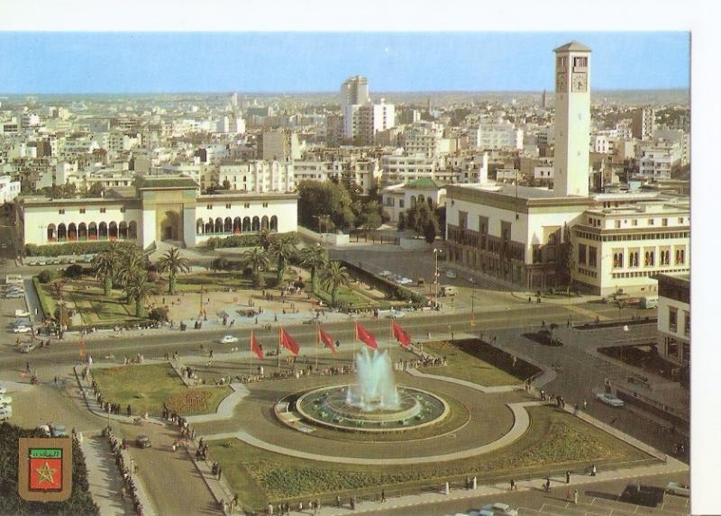 Postal 032661 : Casablanca Fuente luminosa y musical. Plaza de las Naciones U...