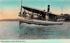 Lake Okoboji Iowa Des Moines Steamer Vintage Postcard AA17709