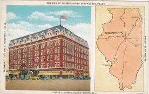 Illinois Bloomington Hotel Illinois Curteich