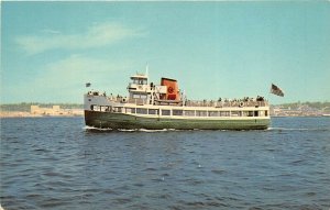 San Diego California 1960s Postcard Marietta Harbor Excursion Boat