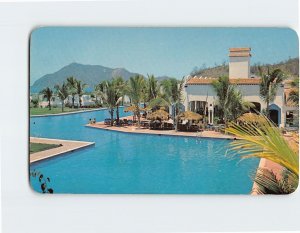 Postcard The main swimming pool and the arches, Club Maevva Las Hadas, Mexico