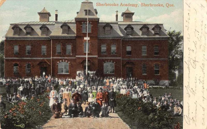 Sherbrooke Quebec Canada Sherbrooke Academy Antique Postcard J66210