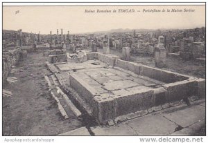 Tunisia Ruines Romaines de Timgad Peristylium de la Maison Sertius