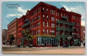 Omaha NE Paxton Hotel 1916 Davidson Family Long Pine NE Postcard A36