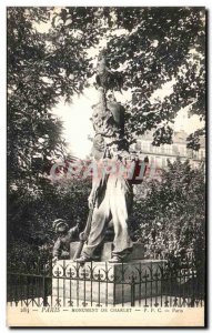 Old Postcard From Paris Monument Charlet