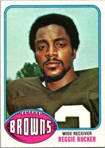 1976 Topps Football Card Reggie Rucker Cleveland Browns sk4225