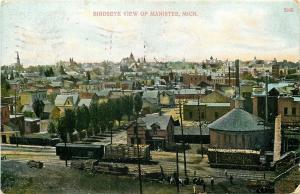 MI, Manistee, Michigan, Birdseye View, A.C. Bosselman No. 5248