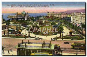 Old Postcard Nice Albert 1st Gardens and Promenade Jetee