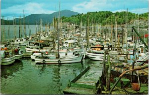 Fishing Boats Prince Rupert BC British Columbia Multiview Unused Postcard F30