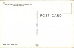 Switchbacks Shell Canyon Big Horn Mountains, Montana Highway 14 postcard