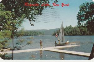 Sailboats on Raquette Lake - Adirondacks, New York - pm 1959