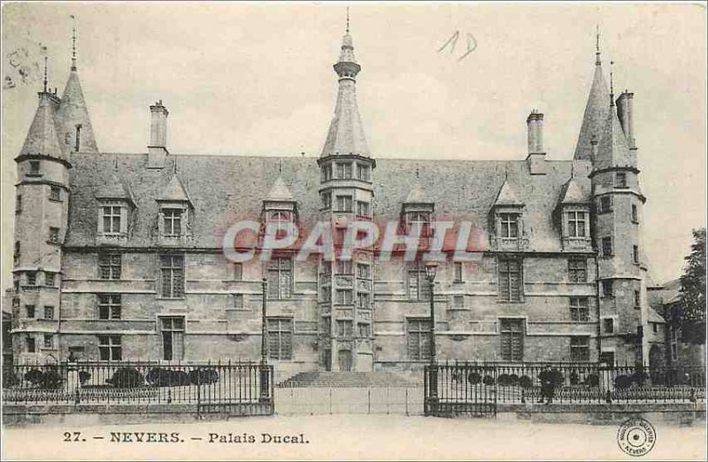 Old Postcard Nevers Ducal Palace