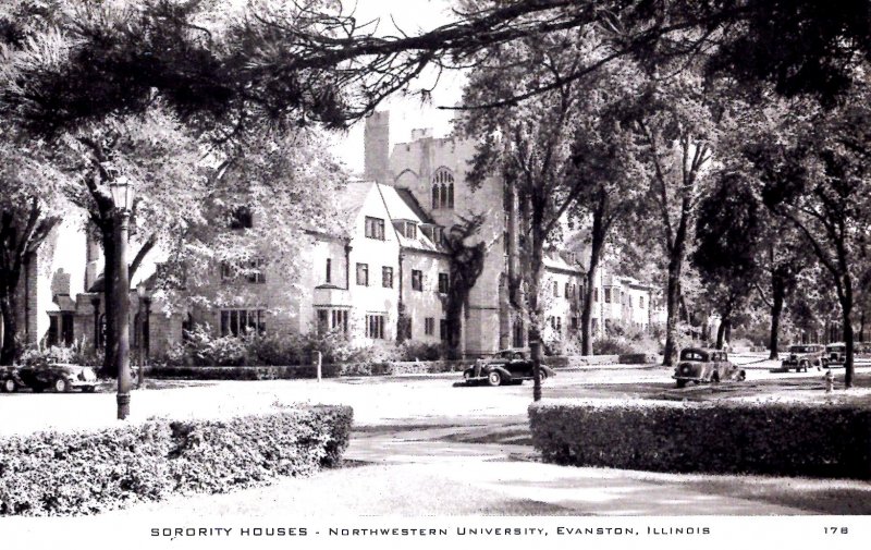 Evanston, Illinois - Sorority Houses at Northwestern University - in the 1940s