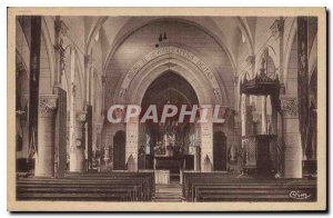 Postcard Old Genelard S and L Interior of the Church
