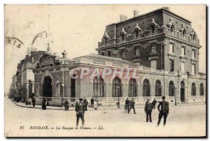 Old Postcard Roubaix Bank The Bank of France