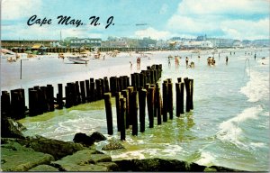 Vtg 1970s Bathers at the Beach Cape May New Jersey NJ Postcard