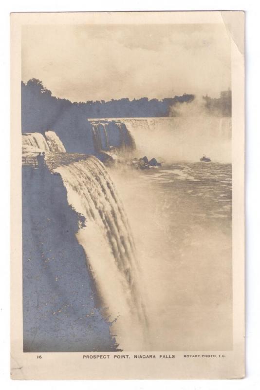 Niagara Falls Prospect Point NY Rotary Photo Postcard c 1910