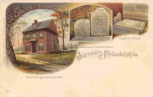 Penn Cottage Fairmount Park Souvenir Philadelphia PA 1900c Grimm postcard