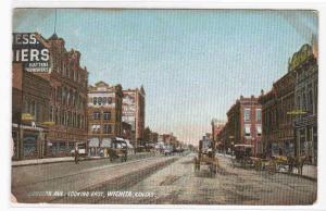 Douglas Avenue Wichita Kansas 1909 postcard