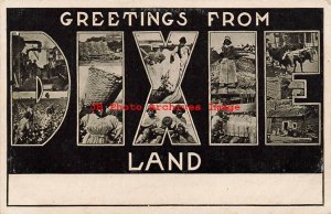 Black Americana, Selige No 2272, Large Letter Dixie Land, 1906 PM 