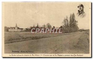 Old Postcard Bininne Road Hannut